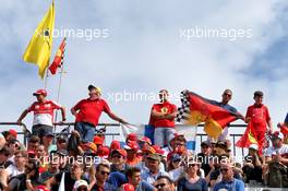 Circuit atmosphere - Ferrari fans in the grandstand. 07.09.2019. Formula 1 World Championship, Rd 14, Italian Grand Prix, Monza, Italy, Qualifying Day.