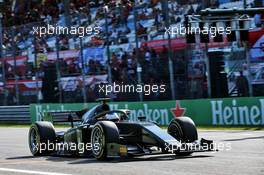 Jean Alesi (FRA) demonstrates the 2020 Pirelli F1 18 inch tyres in an F2 car. 07.09.2019. Formula 1 World Championship, Rd 14, Italian Grand Prix, Monza, Italy, Qualifying Day.
