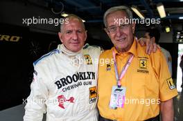Jody Scheckter (RSA) with Mauro Forghieri (ITA). 07.09.2019. Formula 1 World Championship, Rd 14, Italian Grand Prix, Monza, Italy, Qualifying Day.