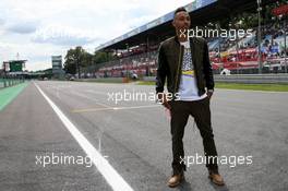 Pierre-Emerick Aubameyang (GAB) Arsenal Football Player - Pirelli Hot Laps. 07.09.2019. Formula 1 World Championship, Rd 14, Italian Grand Prix, Monza, Italy, Qualifying Day.