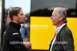 (L to R): Romain Grosjean (FRA) Haas F1 Team with Martin Reiss (SUI) Driver Manager. 07.09.2019. Formula 1 World Championship, Rd 14, Italian Grand Prix, Monza, Italy, Qualifying Day.