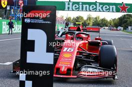 Charles Leclerc (MON) Ferrari SF90 in qualifying parc ferme. 07.09.2019. Formula 1 World Championship, Rd 14, Italian Grand Prix, Monza, Italy, Qualifying Day.