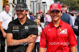 (L to R): Pietro Fittipaldi (BRA) Haas F1 Team with Enzo Fittipaldi (BRA) Ferrari Academy Driver. 07.09.2019. Formula 1 World Championship, Rd 14, Italian Grand Prix, Monza, Italy, Qualifying Day.
