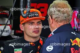 Max Verstappen (NLD) Red Bull Racing with Dr Helmut Marko (AUT) Red Bull Motorsport Consultant. 07.09.2019. Formula 1 World Championship, Rd 14, Italian Grand Prix, Monza, Italy, Qualifying Day.