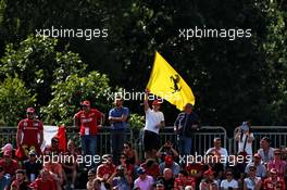 Ferrari fans in the grandstand. 07.09.2019. Formula 1 World Championship, Rd 14, Italian Grand Prix, Monza, Italy, Qualifying Day.