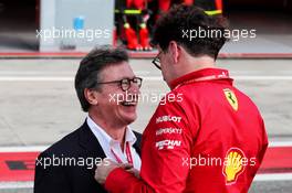 (L to R): Louis Camilleri (ITA) Ferrari Chief Executive Officer with Mattia Binotto (ITA) Ferrari Team Principal. 07.09.2019. Formula 1 World Championship, Rd 14, Italian Grand Prix, Monza, Italy, Qualifying Day.
