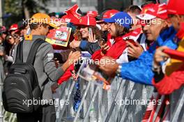 Lando Norris (GBR) McLaren with fans. 08.09.2019. Formula 1 World Championship, Rd 14, Italian Grand Prix, Monza, Italy, Race Day.