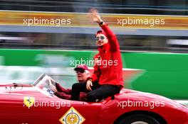 Charles Leclerc (MON) Ferrari on the drivers parade. 08.09.2019. Formula 1 World Championship, Rd 14, Italian Grand Prix, Monza, Italy, Race Day.