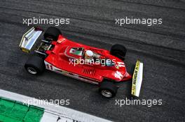 Jody Scheckter (RSA) in the Ferrari 312T4. 08.09.2019. Formula 1 World Championship, Rd 14, Italian Grand Prix, Monza, Italy, Race Day.