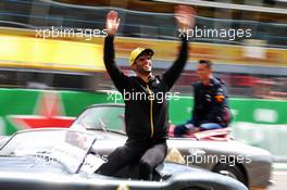 Daniel Ricciardo (AUS) Renault F1 Team on the drivers parade. 08.09.2019. Formula 1 World Championship, Rd 14, Italian Grand Prix, Monza, Italy, Race Day.