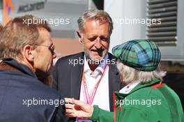 Detlev von Platen (GER) Porsche Member of the Executive Board, with Jackie Stewart (GBR) and Paul Stewart (GBR). 08.09.2019. Formula 1 World Championship, Rd 14, Italian Grand Prix, Monza, Italy, Race Day.