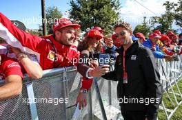 Romain Grosjean (FRA) Haas F1 Team with fans. 08.09.2019. Formula 1 World Championship, Rd 14, Italian Grand Prix, Monza, Italy, Race Day.