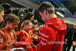 Charles Leclerc (MON) Ferrari with grid kids on the drivers parade. 08.09.2019. Formula 1 World Championship, Rd 14, Italian Grand Prix, Monza, Italy, Race Day.