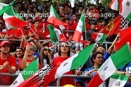 Circuit atmosphere - fans in the grandstand. 08.09.2019. Formula 1 World Championship, Rd 14, Italian Grand Prix, Monza, Italy, Race Day.
