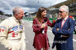 (L to R): Jody Scheckter (RSA) with Federica Masolin (ITA) Sky F1 Italia Presenter and Piero Ferrari (ITA) Ferrari Vice-President. 08.09.2019. Formula 1 World Championship, Rd 14, Italian Grand Prix, Monza, Italy, Race Day.