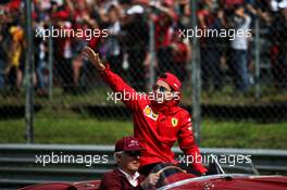 Charles Leclerc (MON) Ferrari on the drivers parade. 08.09.2019. Formula 1 World Championship, Rd 14, Italian Grand Prix, Monza, Italy, Race Day.