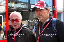 Cesare Fiorio (ITA) and Cristiano Fiorio (ITA) Head of Brand Marketing & Communication EMEA 08.09.2019. Formula 1 World Championship, Rd 14, Italian Grand Prix, Monza, Italy, Race Day.