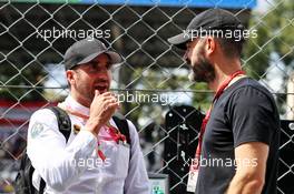 (L to R): Tomas Scheckter (RSA) with Marc Hynes (GBR). 08.09.2019. Formula 1 World Championship, Rd 14, Italian Grand Prix, Monza, Italy, Race Day.