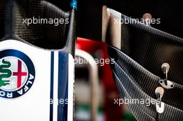 Alfa Romeo Racing C38 front wing detail. 05.09.2019. Formula 1 World Championship, Rd 14, Italian Grand Prix, Monza, Italy, Preparation Day.