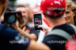 Pierre Gasly (FRA) Scuderia Toro Rosso with fans. 05.09.2019. Formula 1 World Championship, Rd 14, Italian Grand Prix, Monza, Italy, Preparation Day.