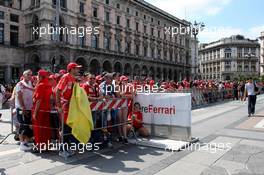 A street celebration for 90 years of the Italian GP and Ferrari. 04.09.2019. Formula 1 World Championship, Rd 14, Italian Grand Prix, Monza, Italy, Preparation Day.