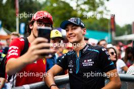 George Russell (GBR) Williams Racing with fans. 05.09.2019. Formula 1 World Championship, Rd 14, Italian Grand Prix, Monza, Italy, Preparation Day.