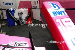 BWT Arden tribute to Anthoine Hubert. 05.09.2019. Formula 1 World Championship, Rd 14, Italian Grand Prix, Monza, Italy, Preparation Day.