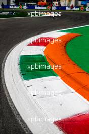 Circuit atmosphere - kerb detail. 05.09.2019. Formula 1 World Championship, Rd 14, Italian Grand Prix, Monza, Italy, Preparation Day.