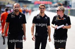 Romain Grosjean (FRA) Haas F1 Team walks the circuit with the team. 05.09.2019. Formula 1 World Championship, Rd 14, Italian Grand Prix, Monza, Italy, Preparation Day.