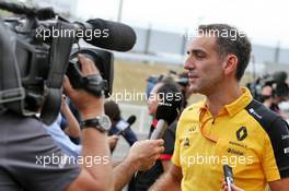 Cyril Abiteboul (FRA) Renault Sport F1 Managing Director with the media. 11.10.2019. Formula 1 World Championship, Rd 17, Japanese Grand Prix, Suzuka, Japan, Practice Day.