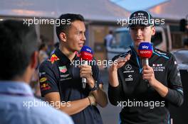 (L to R): Alexander Albon (THA) Red Bull Racing with George Russell (GBR) Williams Racing. 11.10.2019. Formula 1 World Championship, Rd 17, Japanese Grand Prix, Suzuka, Japan, Practice Day.