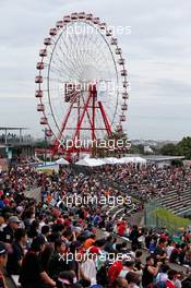 Circuit atmosphere - fans in the grandstand. 11.10.2019. Formula 1 World Championship, Rd 17, Japanese Grand Prix, Suzuka, Japan, Practice Day.