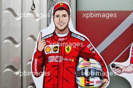 Sebastian Vettel (GER) Ferrari in anime. 11.10.2019. Formula 1 World Championship, Rd 17, Japanese Grand Prix, Suzuka, Japan, Practice Day.