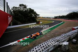 Lando Norris (GBR) McLaren MCL34 runs wide. 11.10.2019. Formula 1 World Championship, Rd 17, Japanese Grand Prix, Suzuka, Japan, Practice Day.