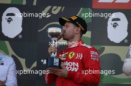 2nd place Sebastian Vettel (GER) Ferrari SF90. 13.10.2019. Formula 1 World Championship, Rd 17, Japanese Grand Prix, Suzuka, Japan, Race Day.
