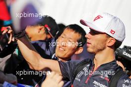 Pierre Gasly (FRA) Scuderia Toro Rosso signs autographs for the fans. 13.10.2019. Formula 1 World Championship, Rd 17, Japanese Grand Prix, Suzuka, Japan, Sunday.