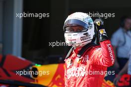Pole position for Sebastian Vettel (GER) Ferrari SF90.  13.10.2019. Formula 1 World Championship, Rd 17, Japanese Grand Prix, Suzuka, Japan, Qualifying Day.