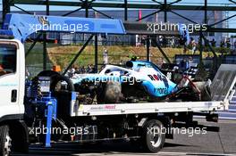 The Williams Racing FW42 of Robert Kubica (POL) Williams Racing is recovered back to the pits on the back of a truck during qualifying. 13.10.2019. Formula 1 World Championship, Rd 17, Japanese Grand Prix, Suzuka, Japan, Sunday.