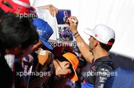 Pierre Gasly (FRA) Scuderia Toro Rosso signs autographs for the fans. 13.10.2019. Formula 1 World Championship, Rd 17, Japanese Grand Prix, Suzuka, Japan, Sunday.