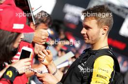 Sergey Sirotkin (RUS) Renault F1 Team Reserve Driver signs autographs for the fans. 13.10.2019. Formula 1 World Championship, Rd 17, Japanese Grand Prix, Suzuka, Japan, Sunday.