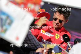 Charles Leclerc (MON) Ferrari signs autographs for the fans. 13.10.2019. Formula 1 World Championship, Rd 17, Japanese Grand Prix, Suzuka, Japan, Sunday.