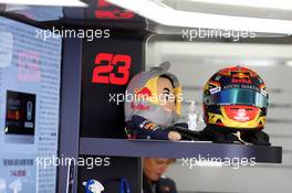 The helmet of Alexander Albon (THA) Red Bull Racing. 13.10.2019. Formula 1 World Championship, Rd 17, Japanese Grand Prix, Suzuka, Japan, Sunday.