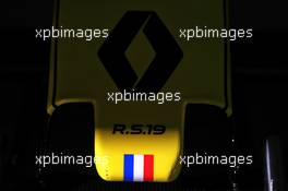 Renault F1 Team RS19 nosecone. 13.10.2019. Formula 1 World Championship, Rd 17, Japanese Grand Prix, Suzuka, Japan, Sunday.