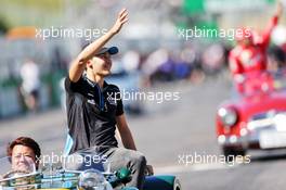 George Russell (GBR) Williams Racing on the drivers parade. 13.10.2019. Formula 1 World Championship, Rd 17, Japanese Grand Prix, Suzuka, Japan, Sunday.