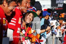Circuit atmosphere - fans. 13.10.2019. Formula 1 World Championship, Rd 17, Japanese Grand Prix, Suzuka, Japan, Sunday.