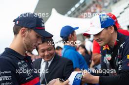 Pierre Gasly (FRA) Scuderia Toro Rosso signs autographs for the fans. 10.10.2019. Formula 1 World Championship, Rd 17, Japanese Grand Prix, Suzuka, Japan, Preparation Day.