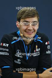George Russell (GBR) Williams Racing in the FIA Press Conference. 10.10.2019. Formula 1 World Championship, Rd 17, Japanese Grand Prix, Suzuka, Japan, Preparation Day.