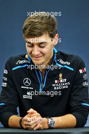 George Russell (GBR) Williams Racing in the FIA Press Conference. 10.10.2019. Formula 1 World Championship, Rd 17, Japanese Grand Prix, Suzuka, Japan, Preparation Day.