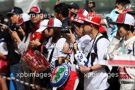 Alfa Romeo Racing fans 10.10.2019. Formula 1 World Championship, Rd 17, Japanese Grand Prix, Suzuka, Japan, Preparation Day.