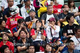 Circuit atmosphere - fans in the grandstand. 10.10.2019. Formula 1 World Championship, Rd 17, Japanese Grand Prix, Suzuka, Japan, Preparation Day.